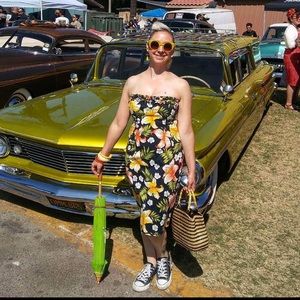 Ralph Lauren Strapless Tiki Dress